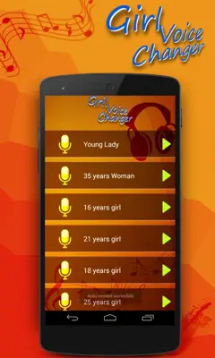 Girl Voice Changer android App screenshot 0